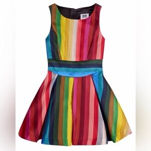 Milly minis Colorful Striped Sleeveless Dress Sz 14